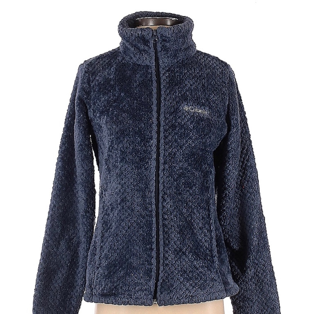 Columbia blue jacket Sherpa soft small